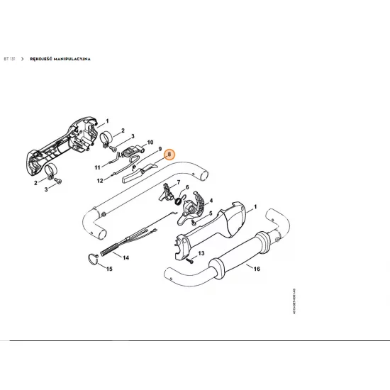 STIHL   Dźwignia blokady 4149 182 0800